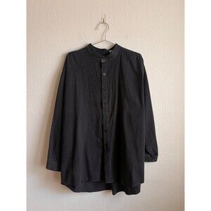 Frontier Classics Men's Western Cotton Button Down Bib Shirt in Black Size XXL